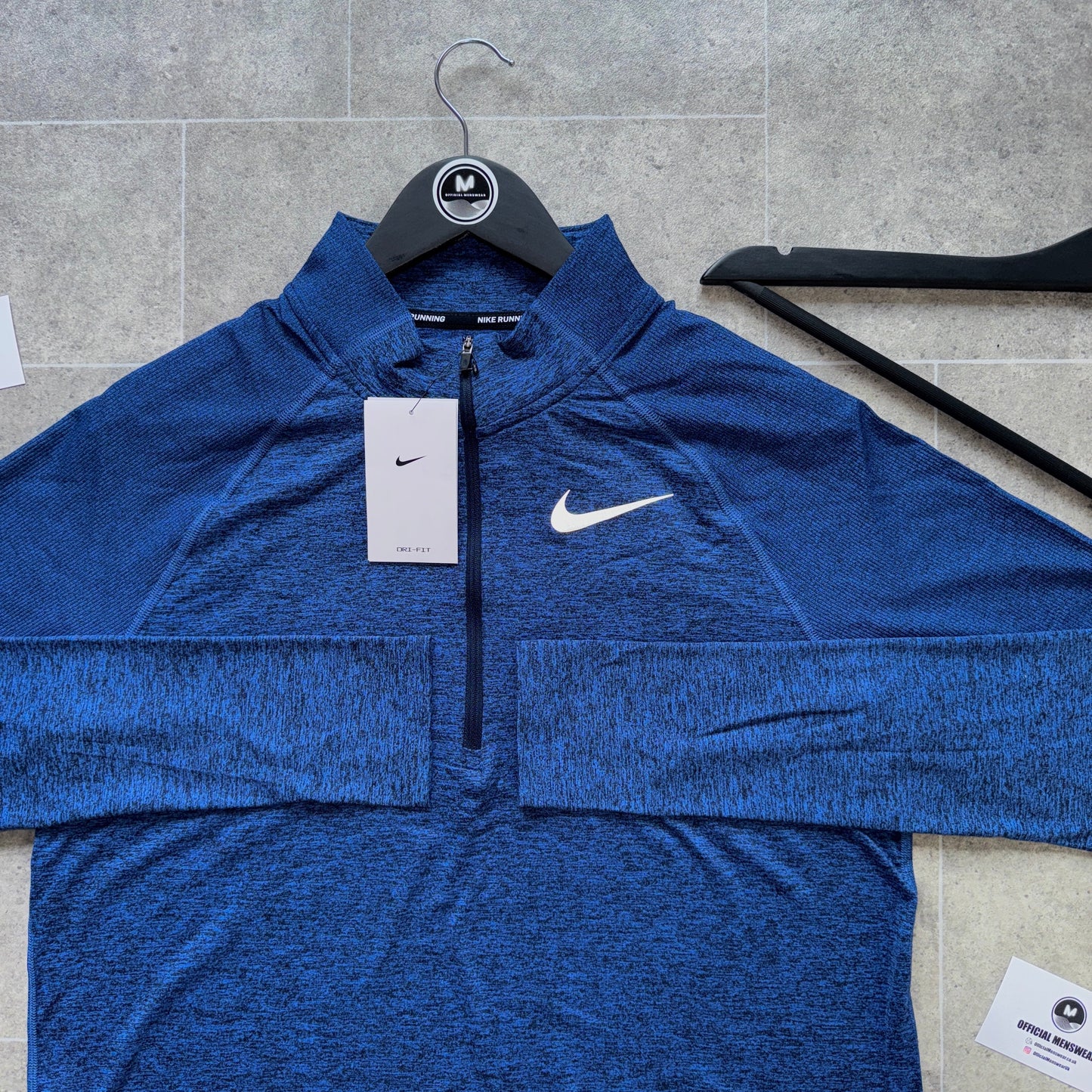 Nike element 1/4 zip - royal blue