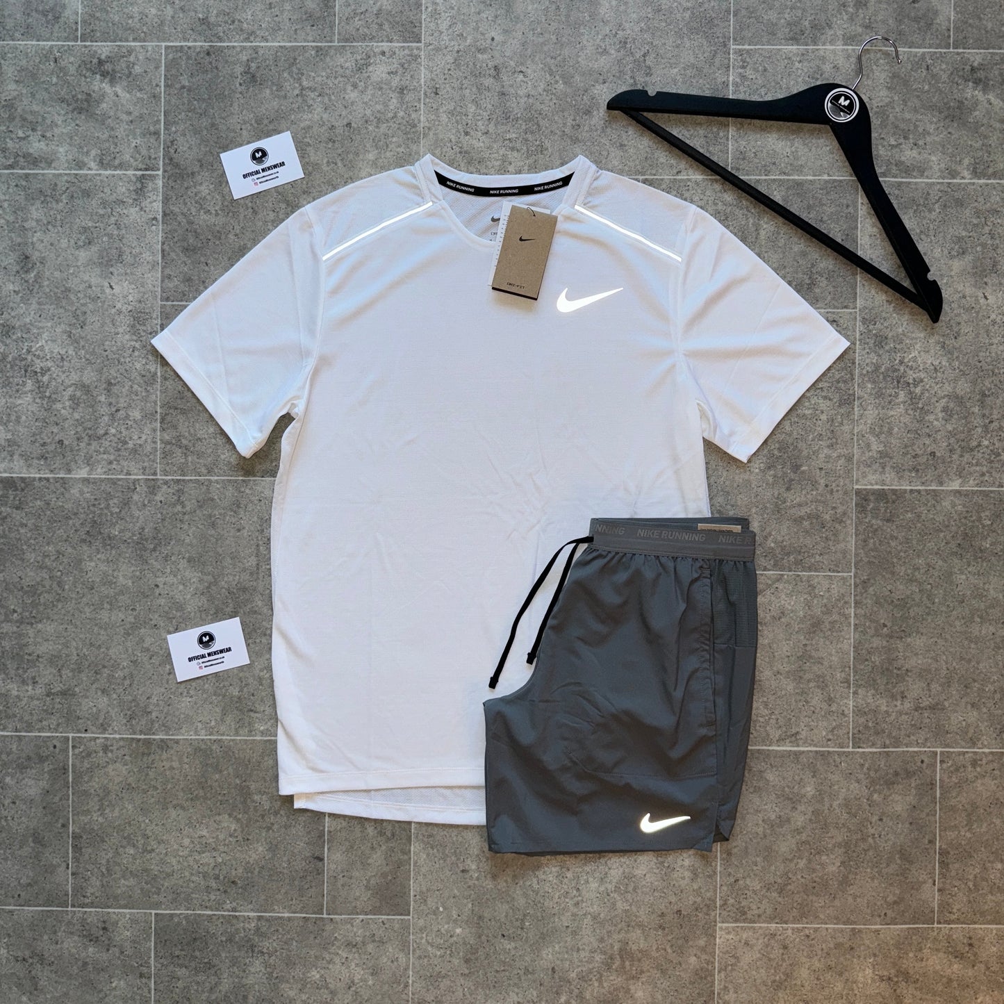 NIKE MILER 1.0 x FLEX SET - WHITE/GREY