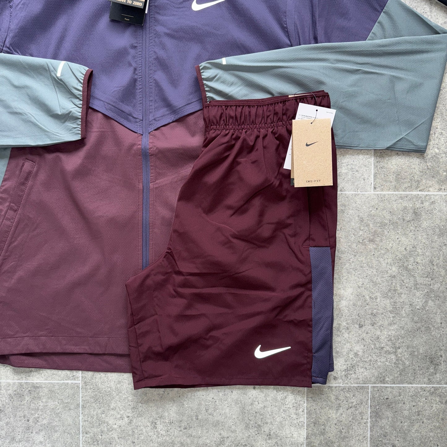 Nike UV windbreaker x challenger set - purple/maroon
