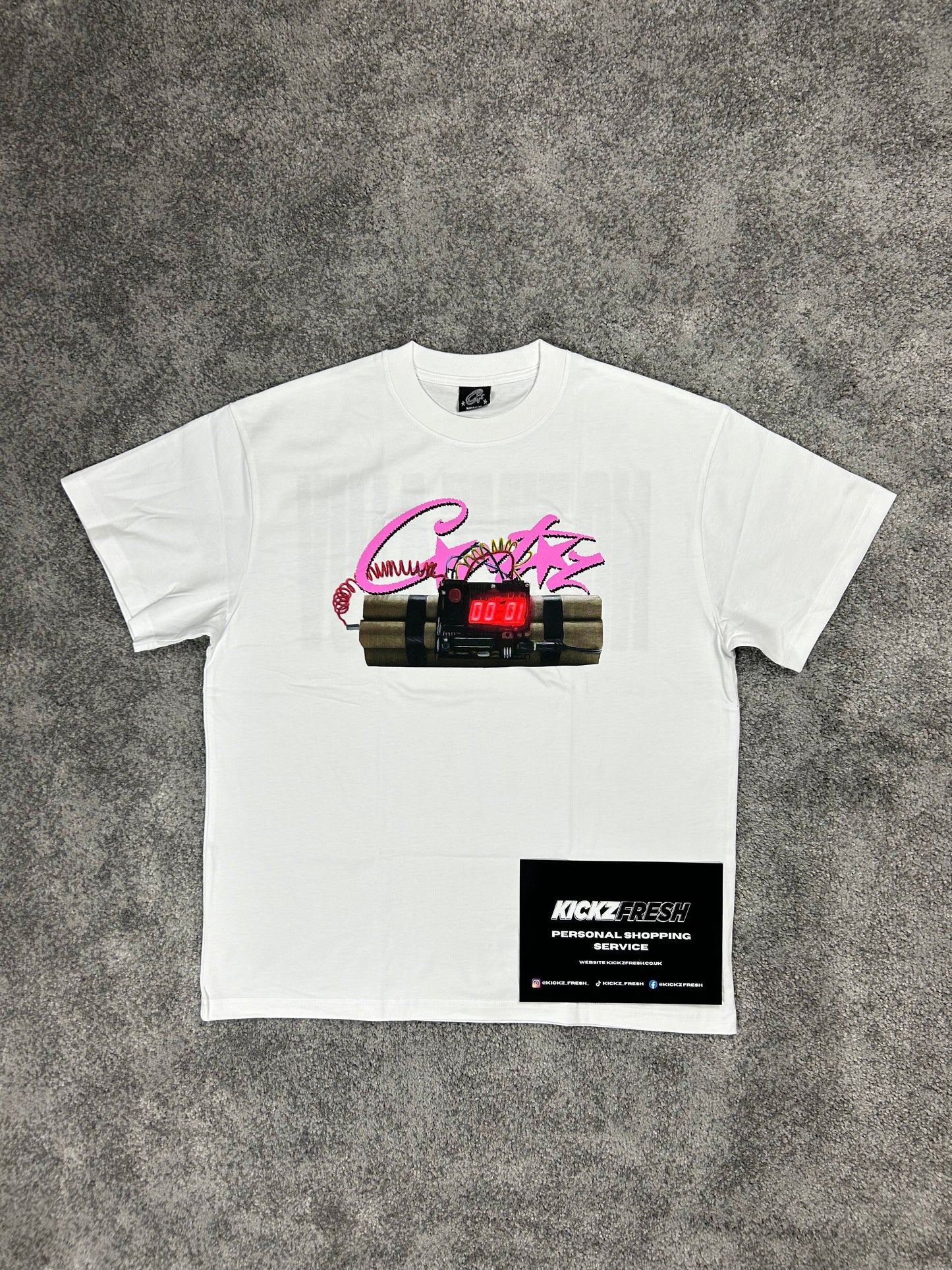 Corteiz No Time 4 Luv White Tee Shirt
