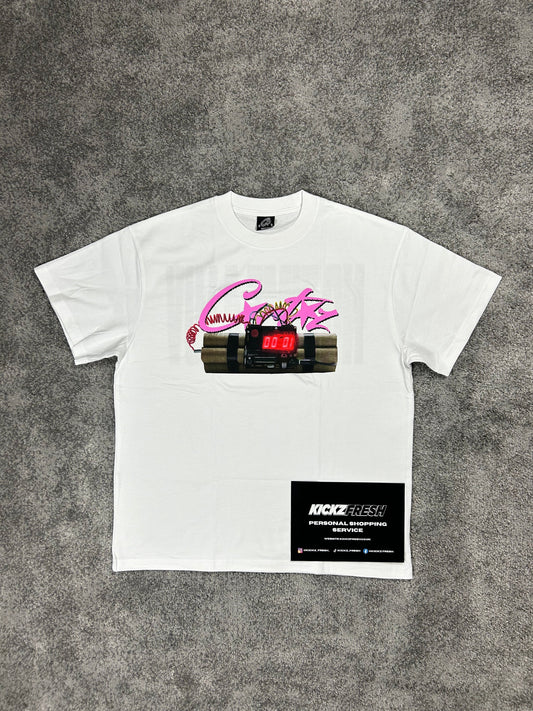 Corteiz No Time 4 Luv White Tee Shirt