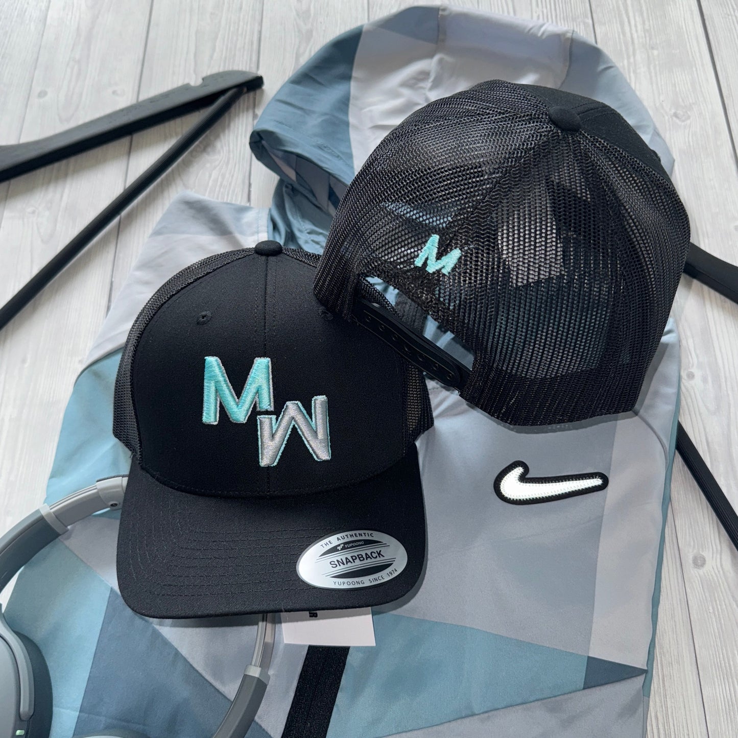 OFFICIAL MENSWEAR UK CAP - AQUA/SILVER