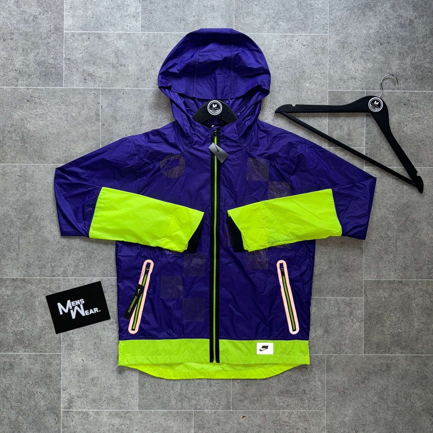 NIKE ‘EXCLUSIVE’ SHEILD FLASH WINDBREAKER - PURPLE/NEON