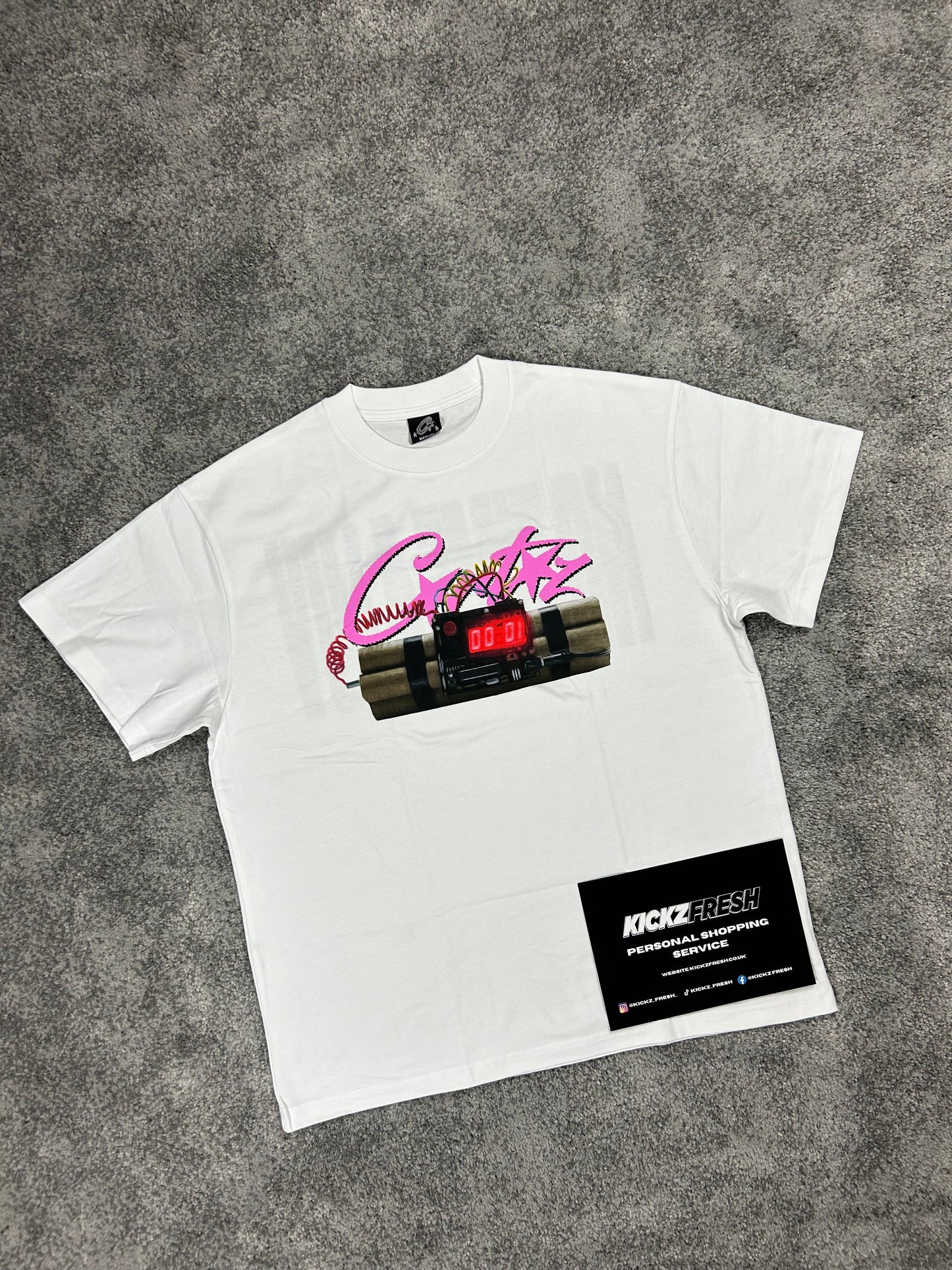 Corteiz No Time 4 Luv White Tee Shirt