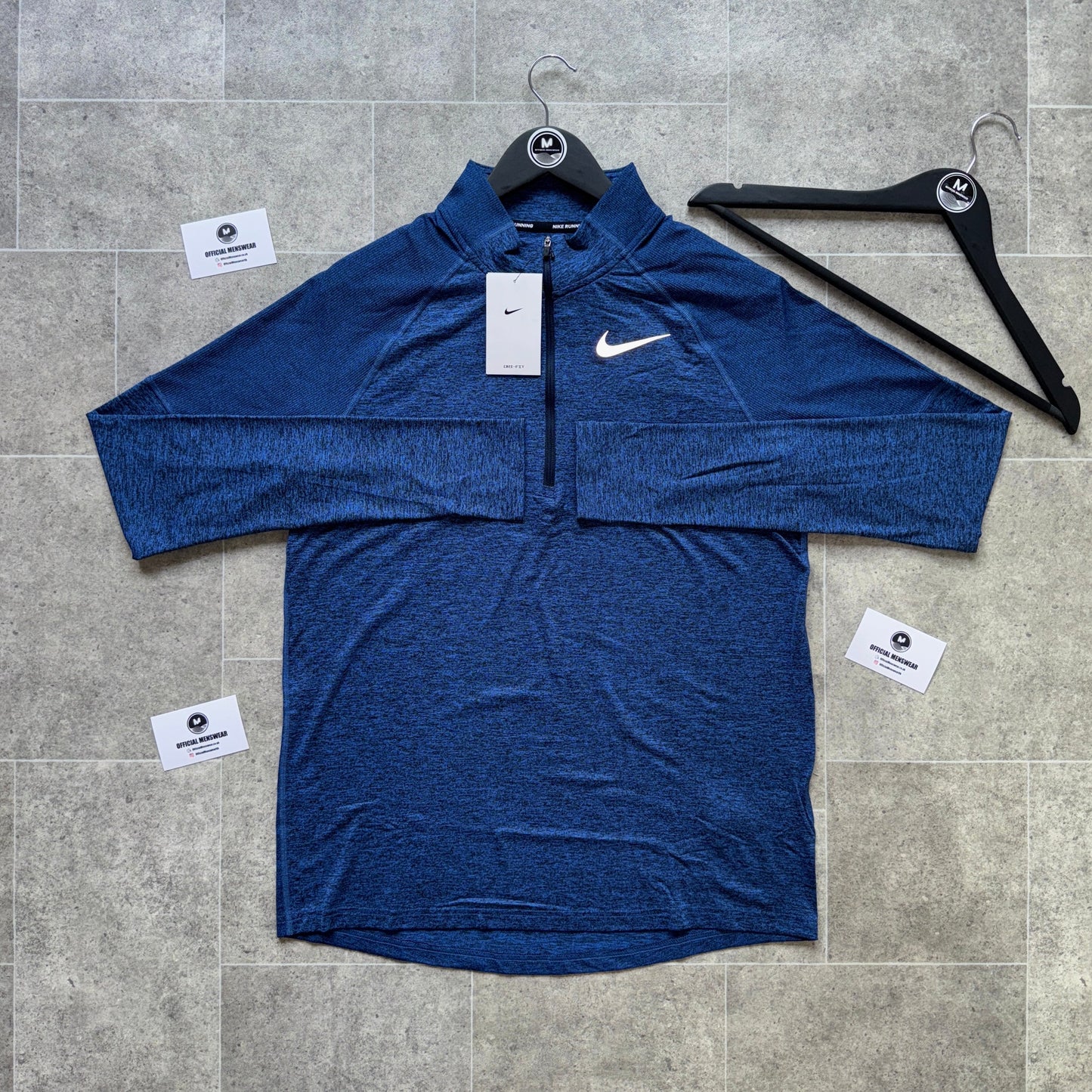 Nike element 1/4 zip - royal blue