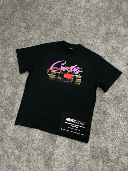 Corteiz No Time 4 Luv Black Tee Shirt