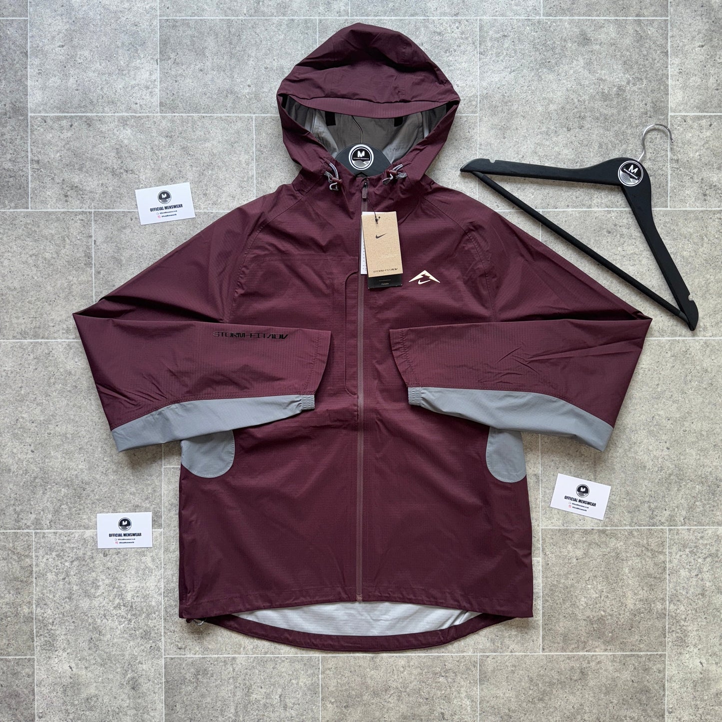 Nike ‘2025’ Cosmic Peaks Storm-fit ADV Waterproof Jacket - Maroon/Grey
