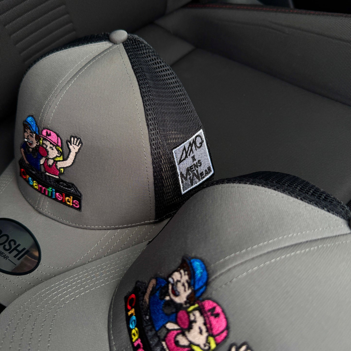 Creamfields 2025 Collab Cap ‘AMQ x OMW’ - Grey/BLACK