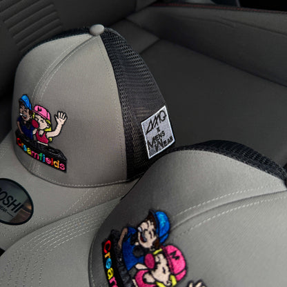 Creamfields 2025 Collab Cap ‘AMQ x OMW’ - Grey/BLACK