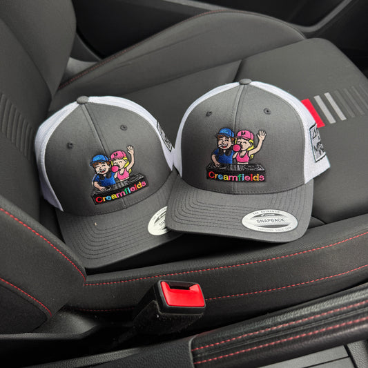 Creamfields 2025 Collab Cap ‘AMQ x OMW’ - Grey/white