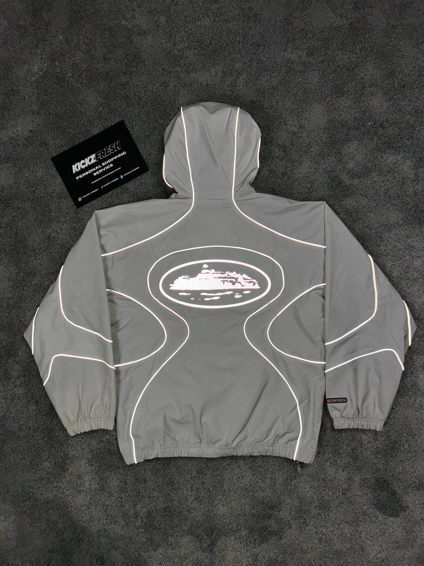 Corteiz RTW x Nike NRG Off White Reflective Jacket