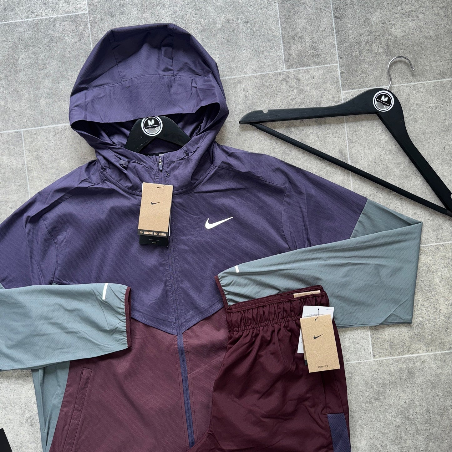 Nike UV windbreaker x challenger set - purple/maroon