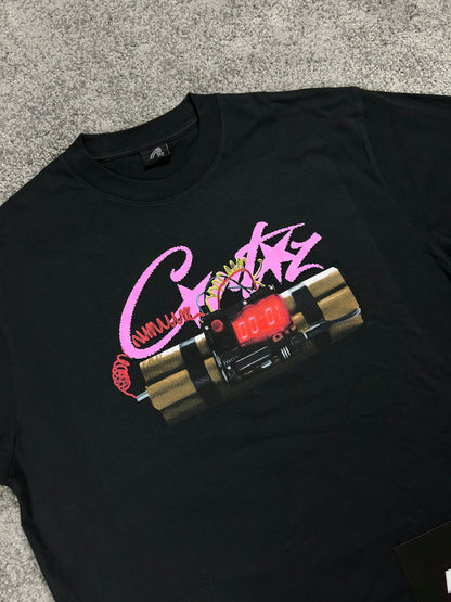 Corteiz No Time 4 Luv Black Tee Shirt