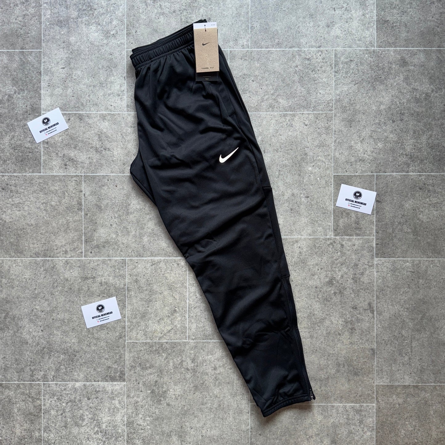 NIKE THERMA-FIT Challenger PANTS - BLACK