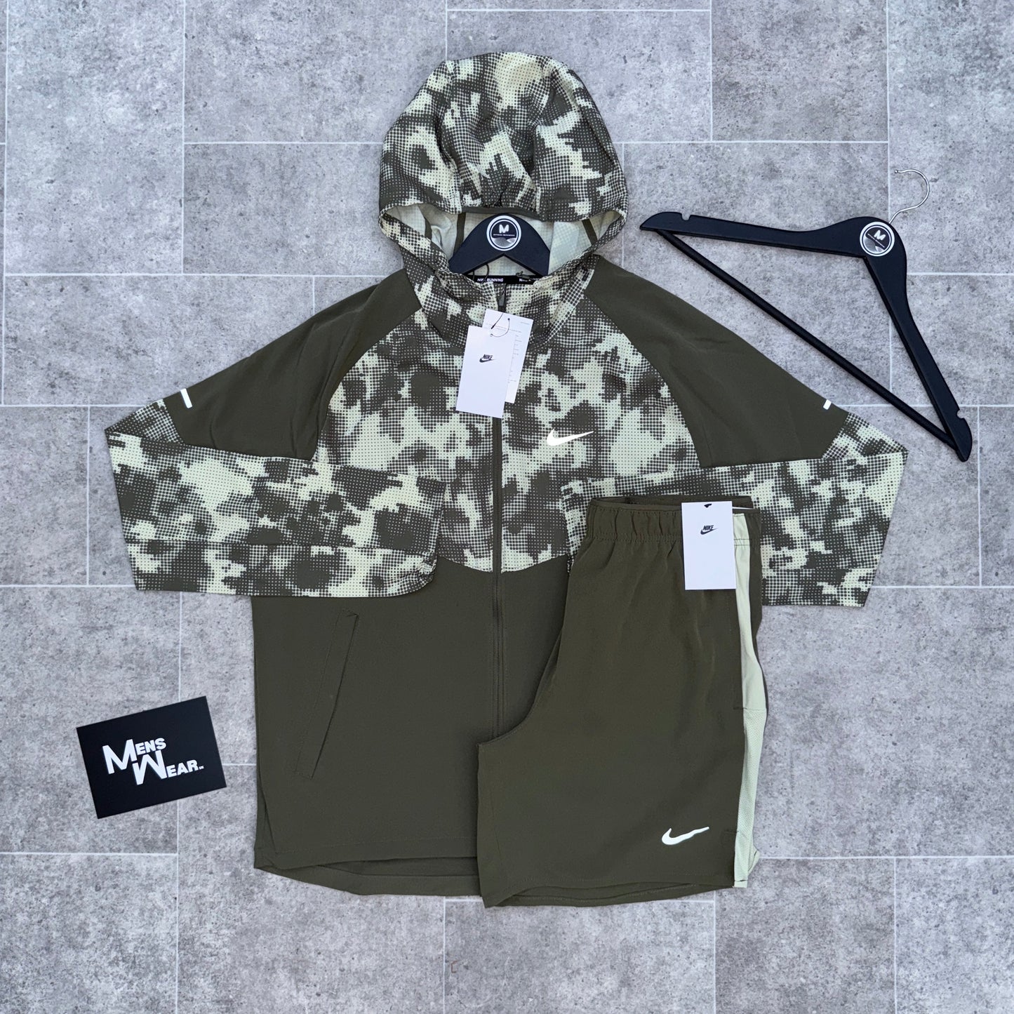 Nike Camo Windbreaker x Challenger Set - Khaki