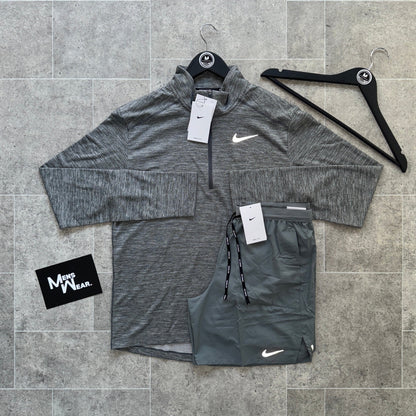Nike Pacer 1/4 zip x flex set - Grey